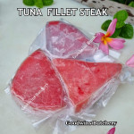 TUNA fillet steak boneless fish frozen +/- 3/4" 2cm (price/pack 500gr 3pcs)